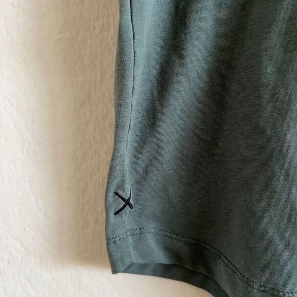 CUTS Green Sage AO Curve Hem Tee Short Sleeve T-Shirt Mens Large - Picture 7 of 7